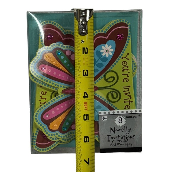 Amscan novelty invitations and envelopes. Set of 8 brand new in packaging! - Picture 5 of 6